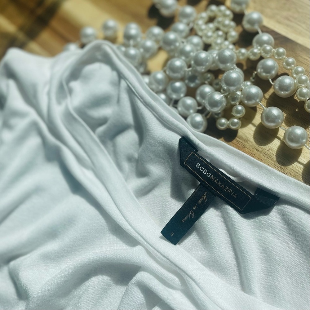 BCBGMAXAZRIA | S / M | Cotton Muscle Tee Tank Top Pencil Bodycon Skirt Dress